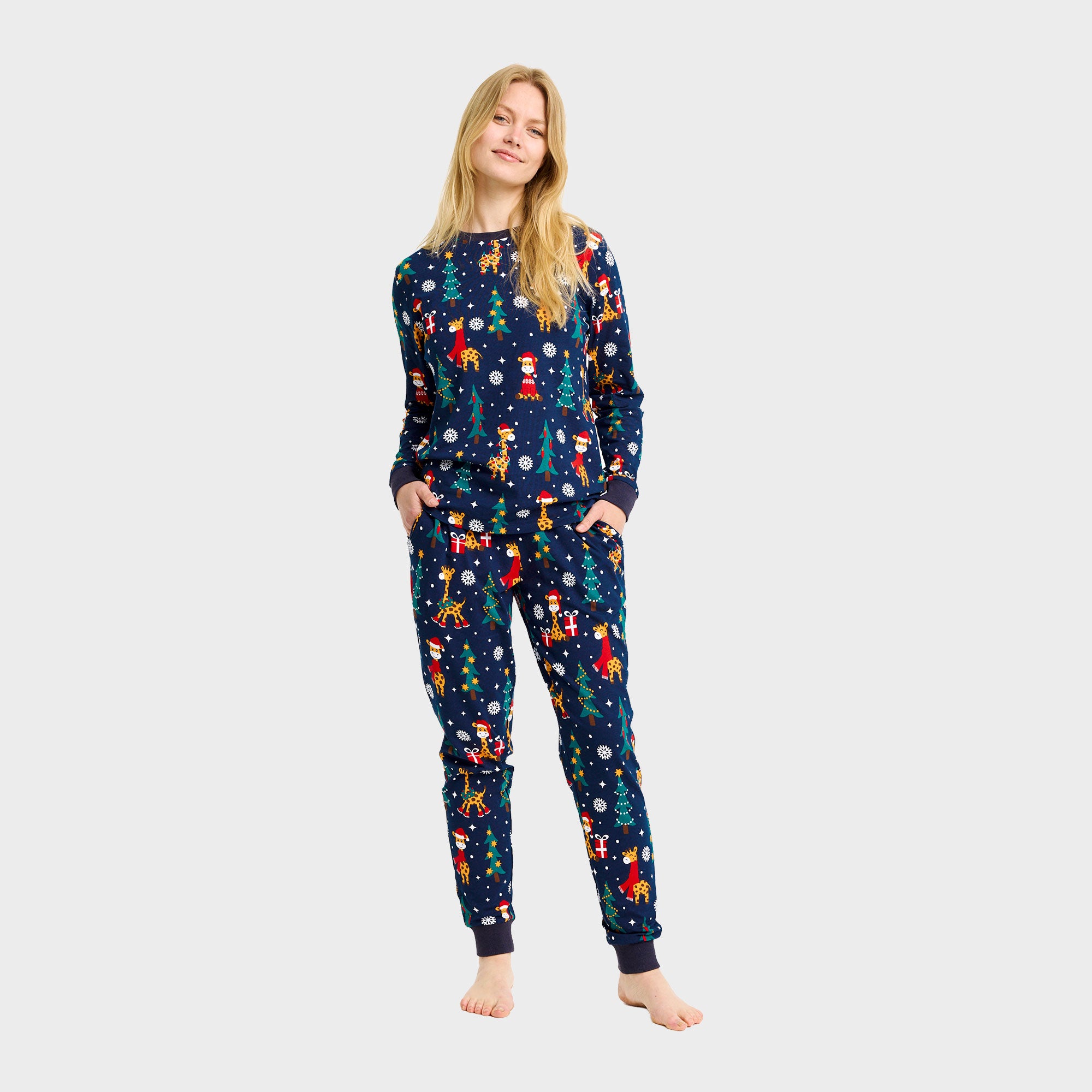 Giraffens julepyjamas - Dame